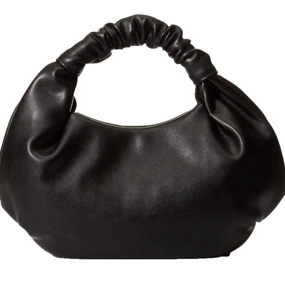 Unbranded Handbags - Hobo Pocketbook NEW Black Faux Leather Soft Top Handle Going Out Purse Tote Bag